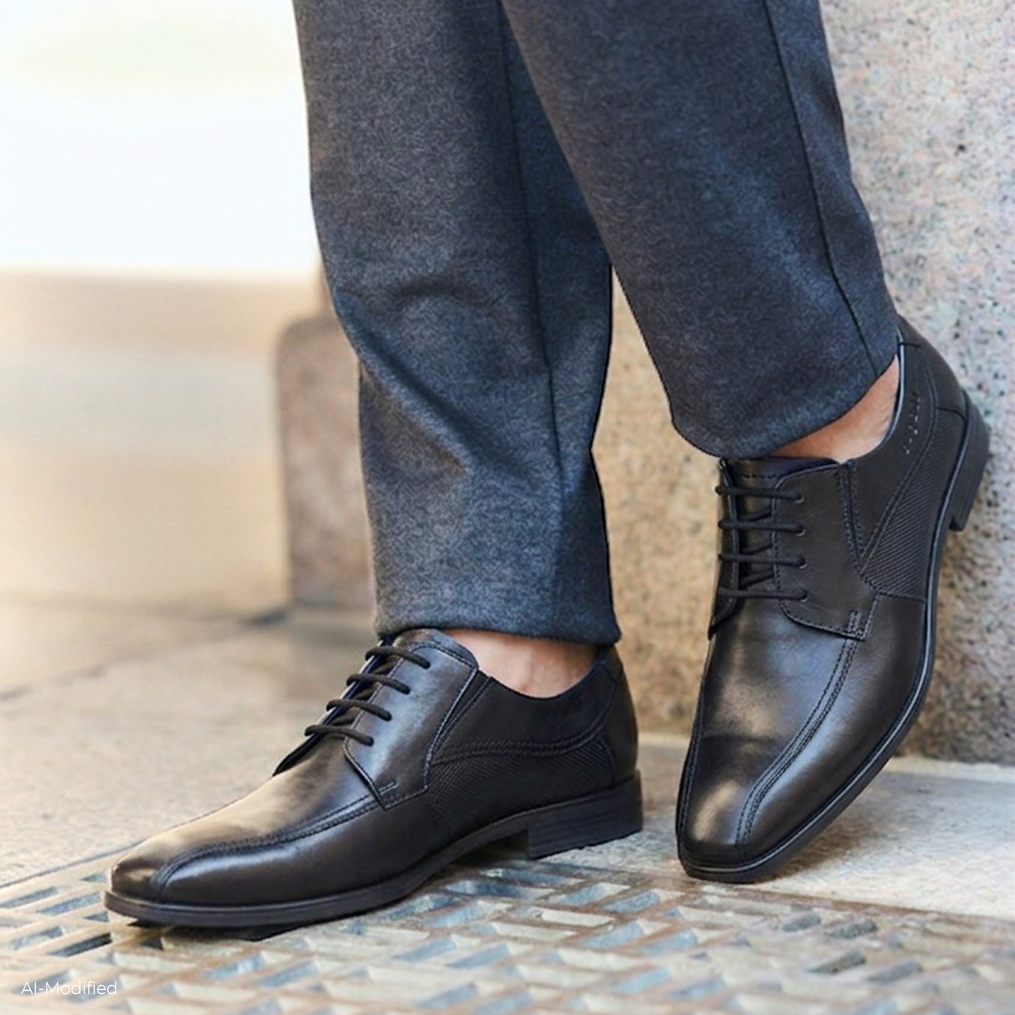 Leather Business Lace Shoe Savio Evo black