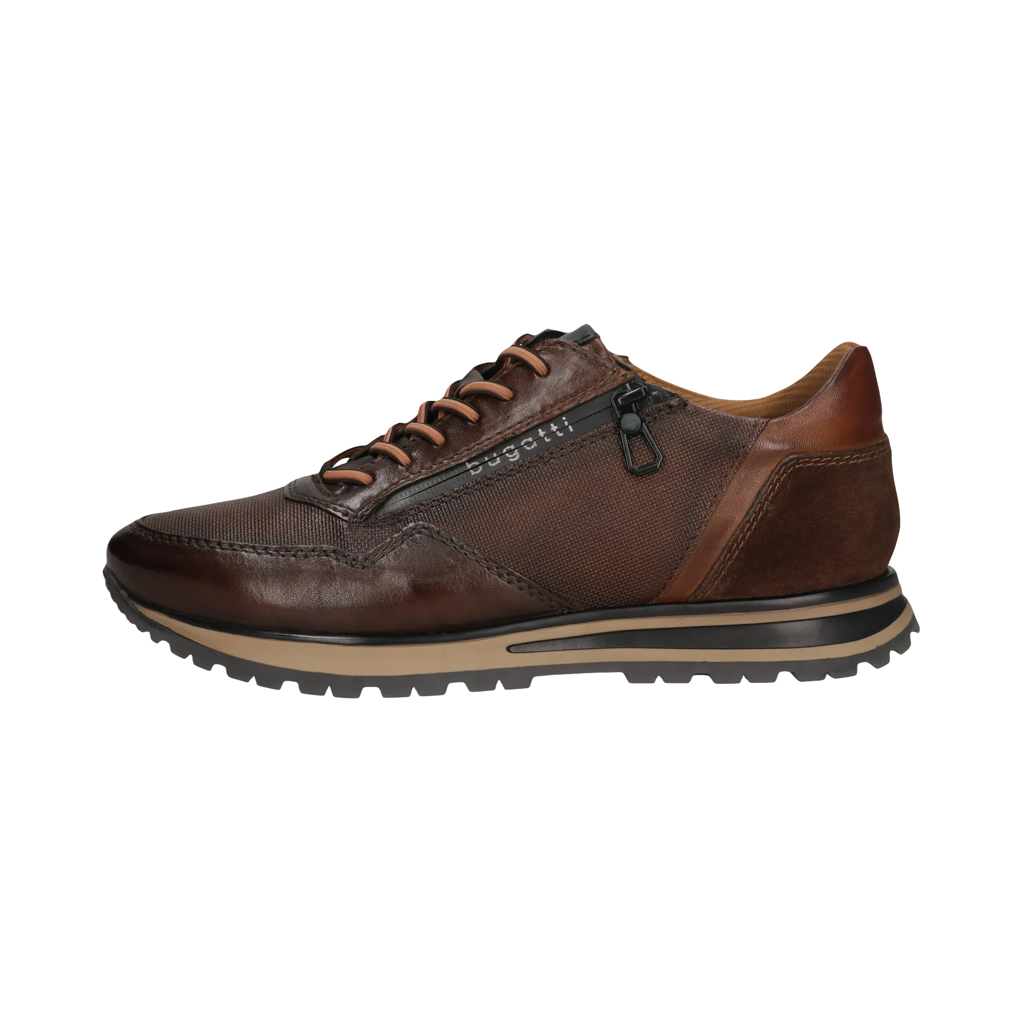 Sneakers in pelle marrone