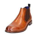 Leather boots cognac