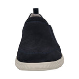 Leder Slip on dunkelblau