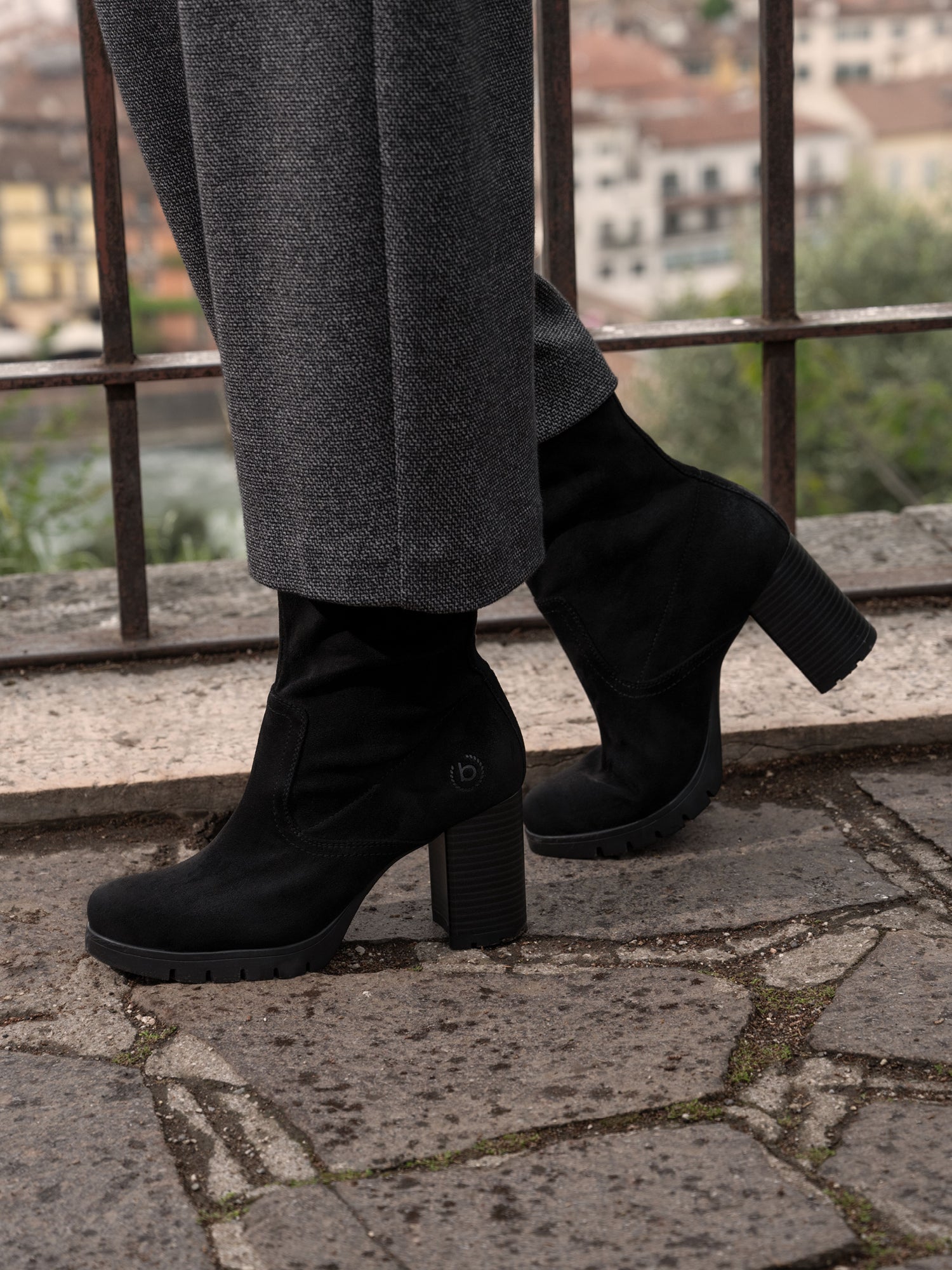 Black ankle boots