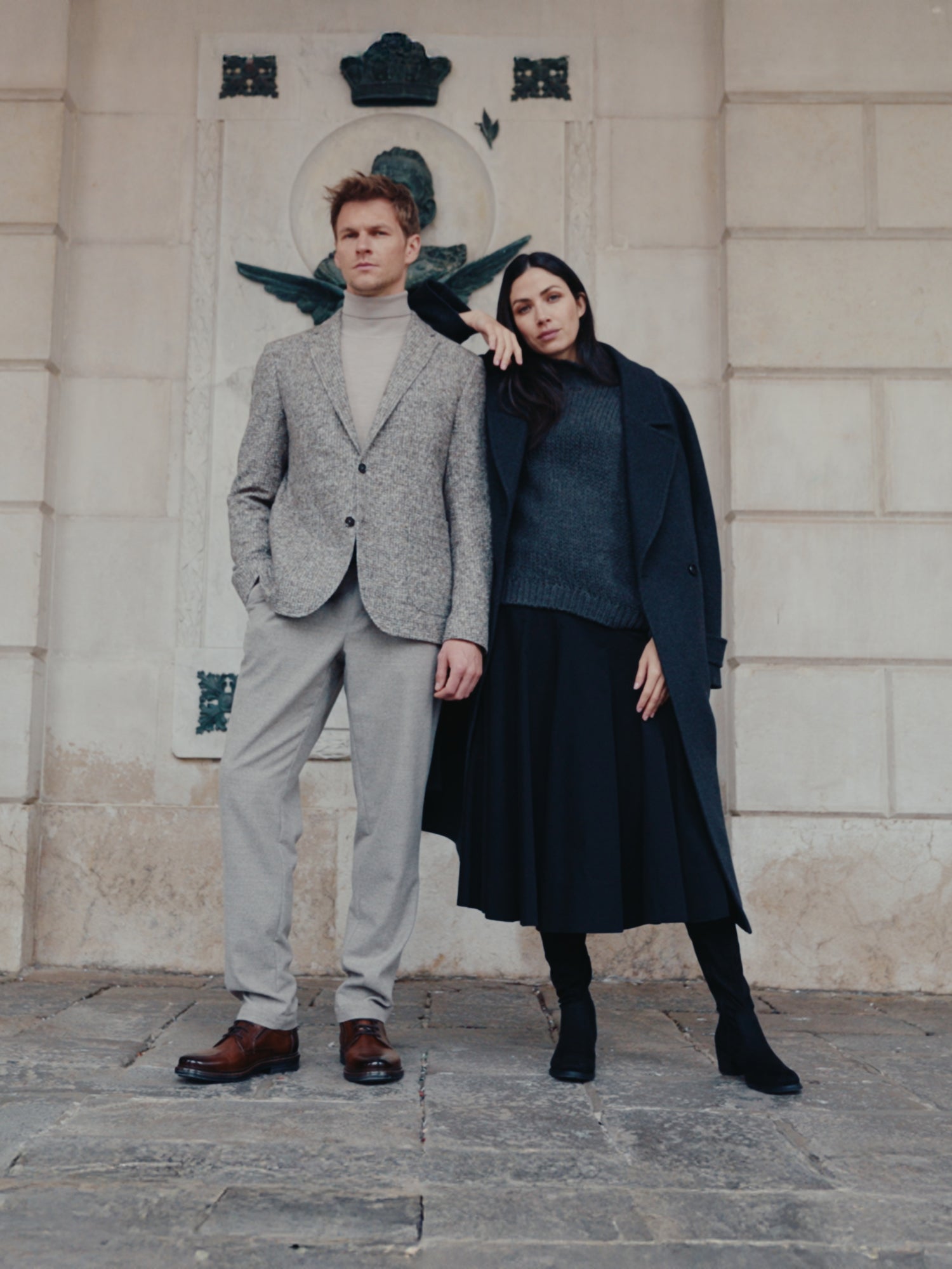 Leder Business Schnürer cognac