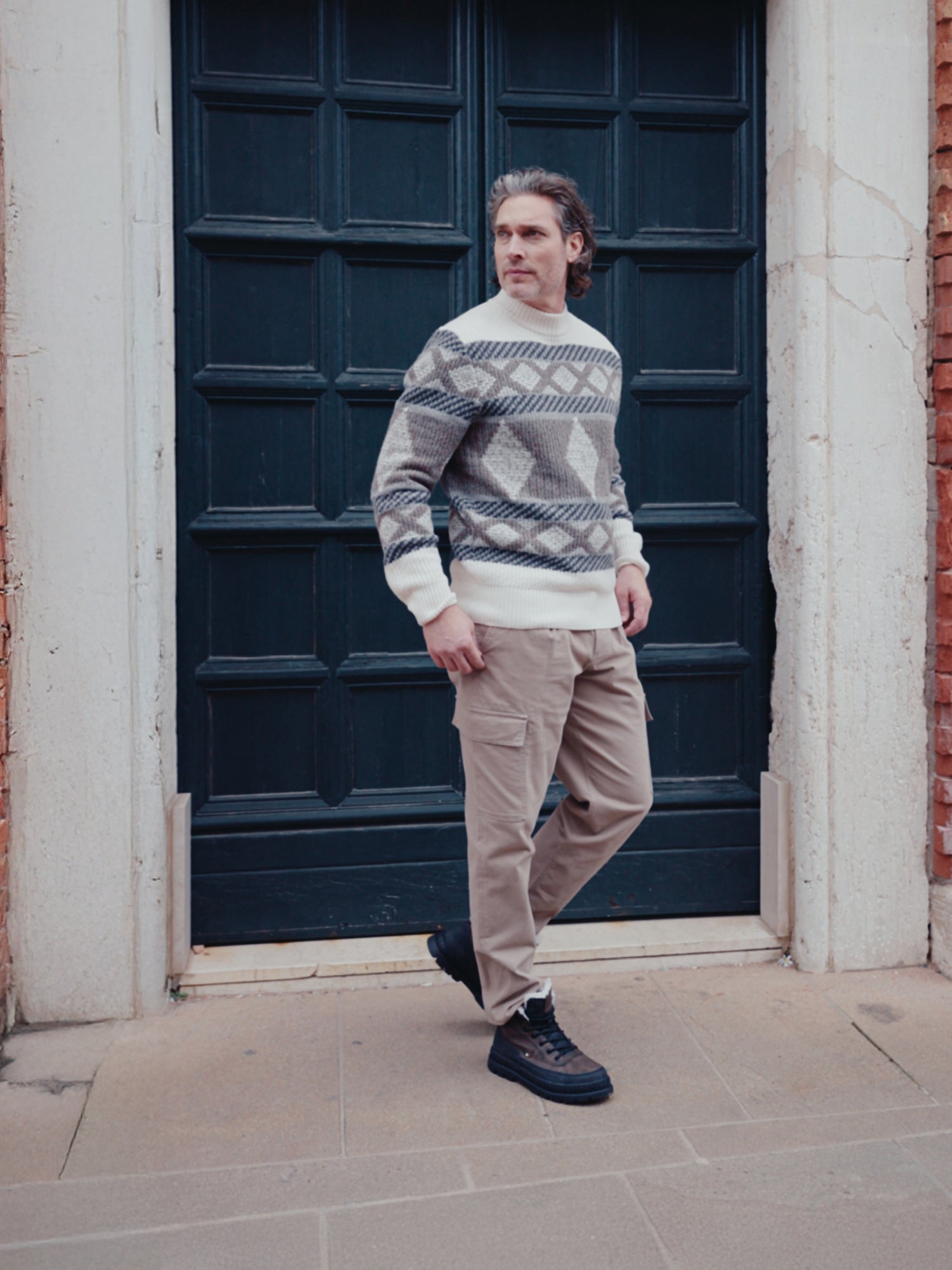 Schnürstiefel braun