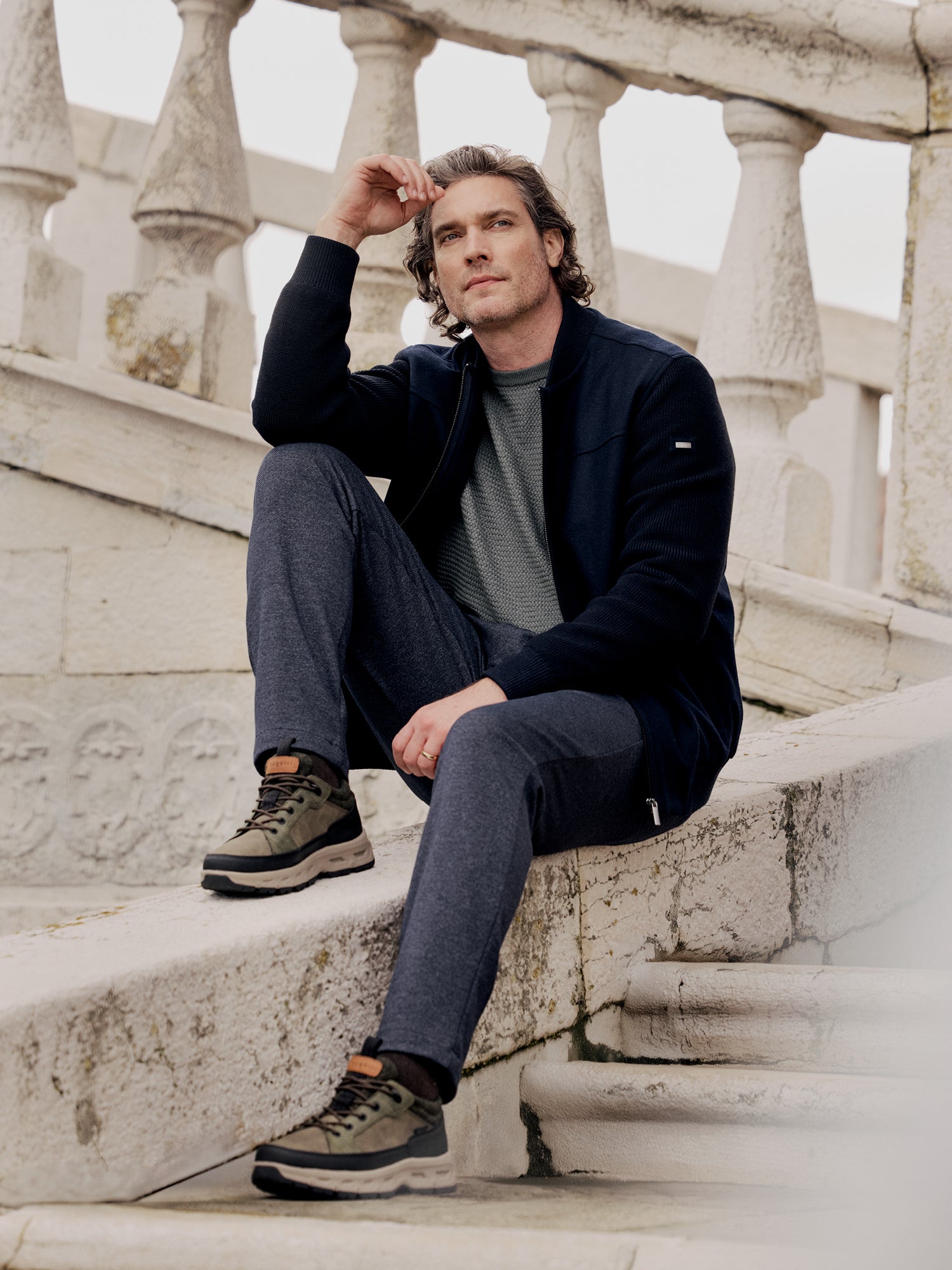 Schnürstiefel dunkelgrün