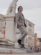 Leather Lace-up Boots dark brown