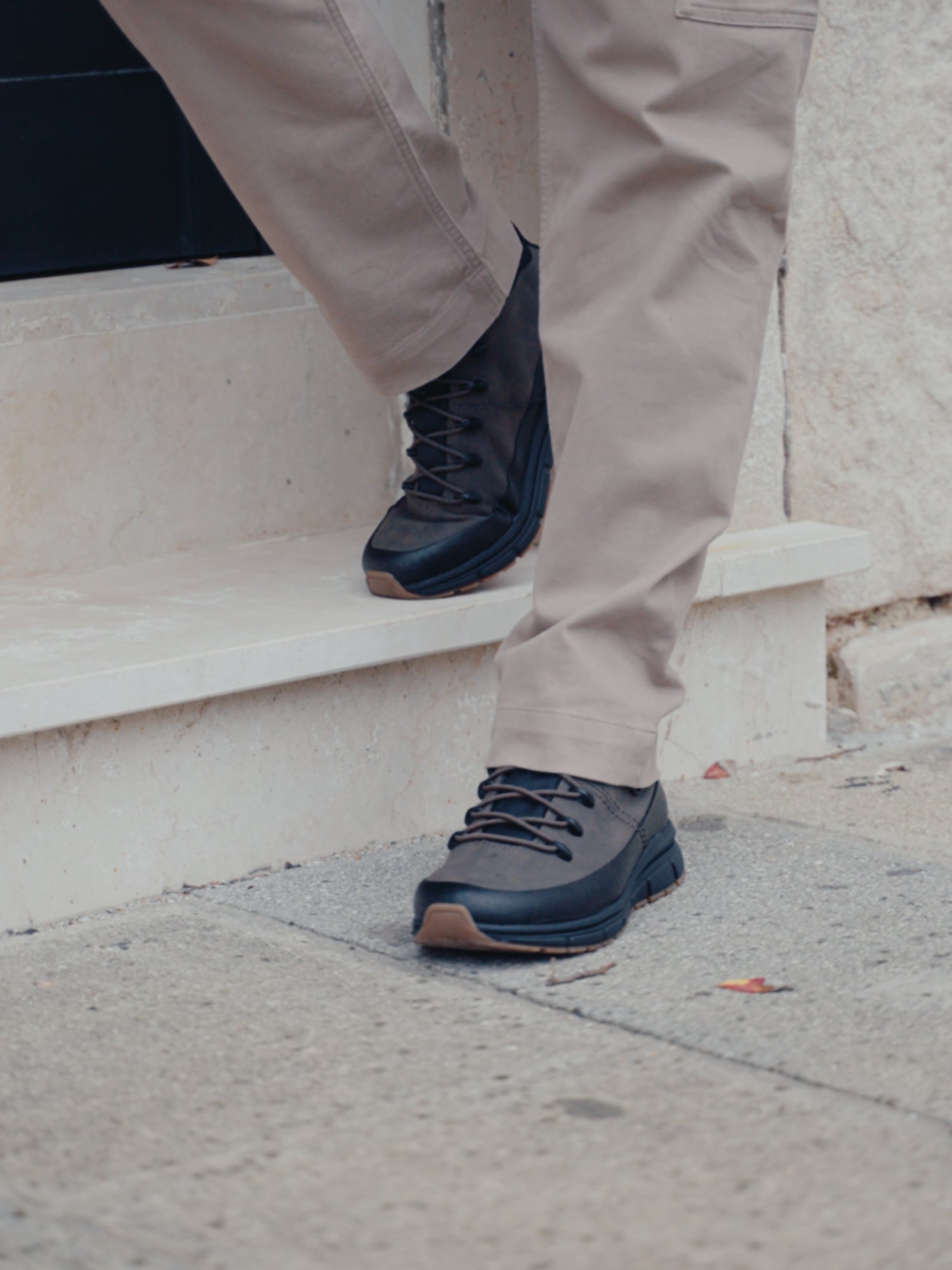 Schnürstiefel dunkelbraun