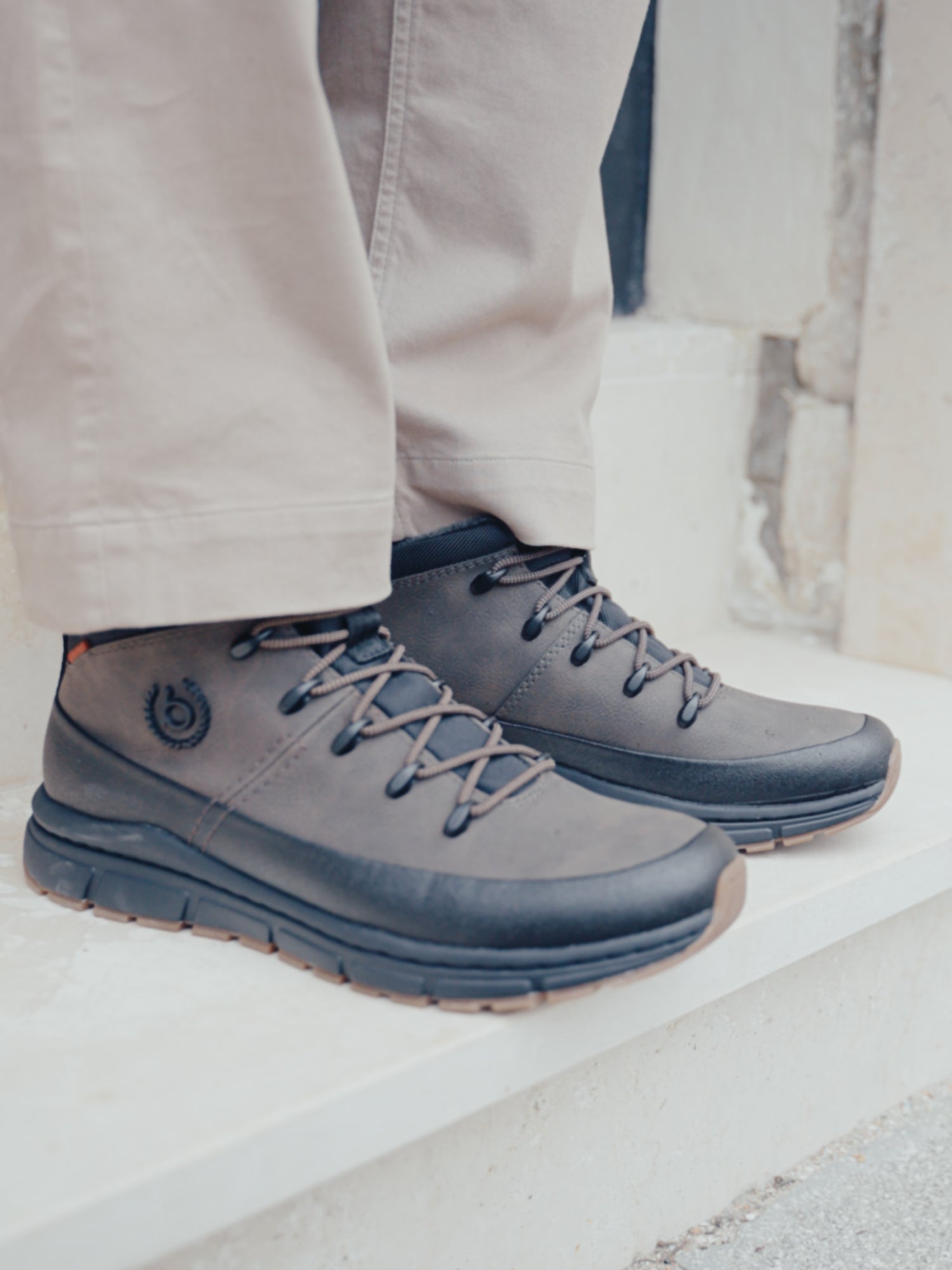 Schnürstiefel dunkelbraun