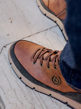 Lace-up Boots cognac