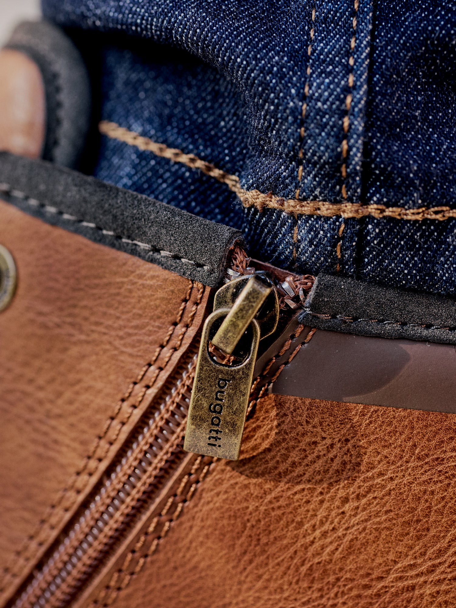 Lace-up Boots cognac