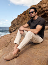 Leather Slip on sand