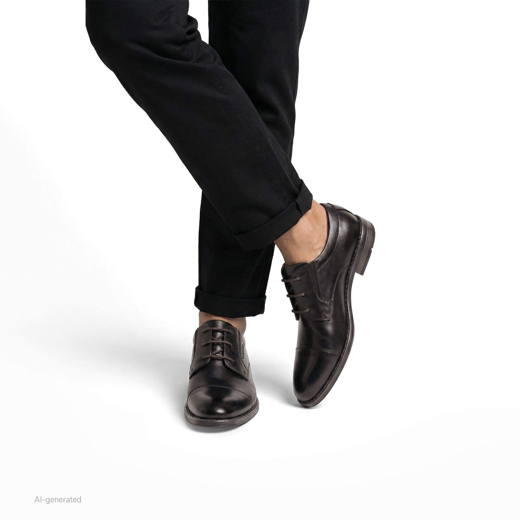 Leather Business Lace Shoe Amros black