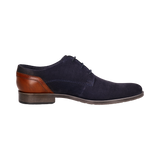 Leather Business lace-up dark blue