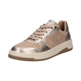 Læder sneaker beige