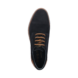 Leather lace-up dark blue