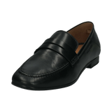 Leder Loafers schwarz