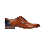 Leather Business Lace-up Cognac