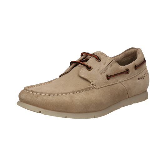 Leather moccasin beige