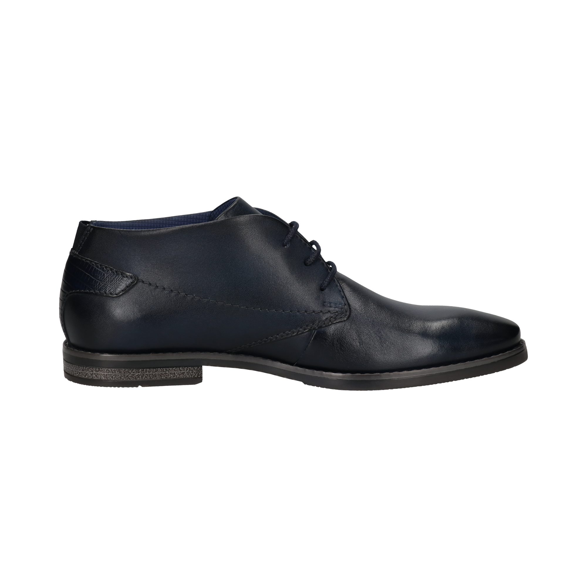 Leather Business lace-up dark blue