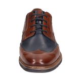 Leather Business Lace-up Cognac