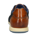 Sneaker in pelle color cognac