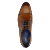 Business lace-up cognac