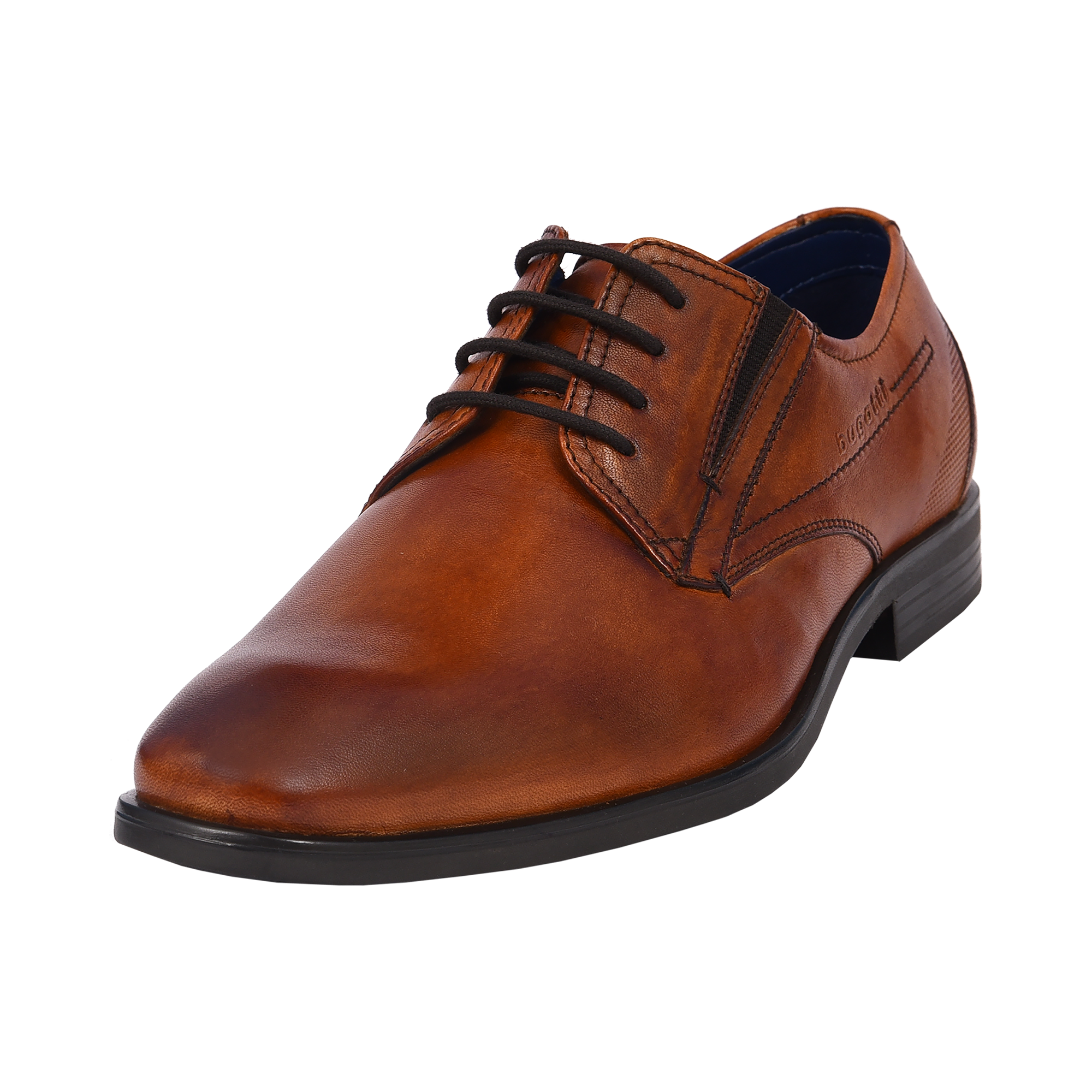 Business lace-up cognac