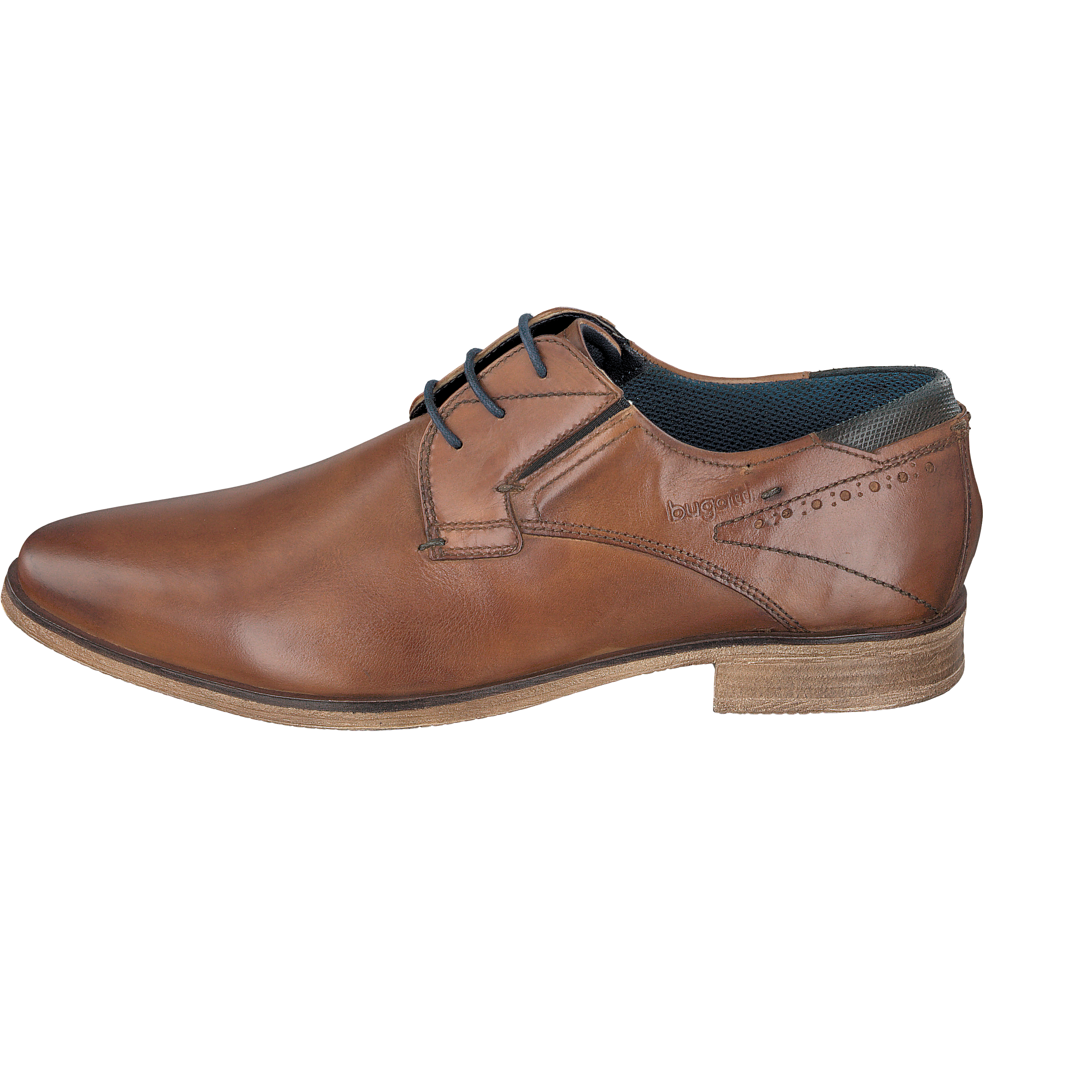 Bugatti Veterschoenen met zijlogo-embossing, vrijetijdsschoen, lage schoen, veterschoen in de Bugatti Veterschoenen met zijlogo-embossing, vrijetijdsschoen, lage schoen, veterschoen in de