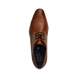 Business lace-up cognac