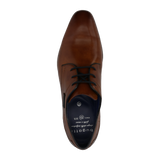 Business lace-up cognac