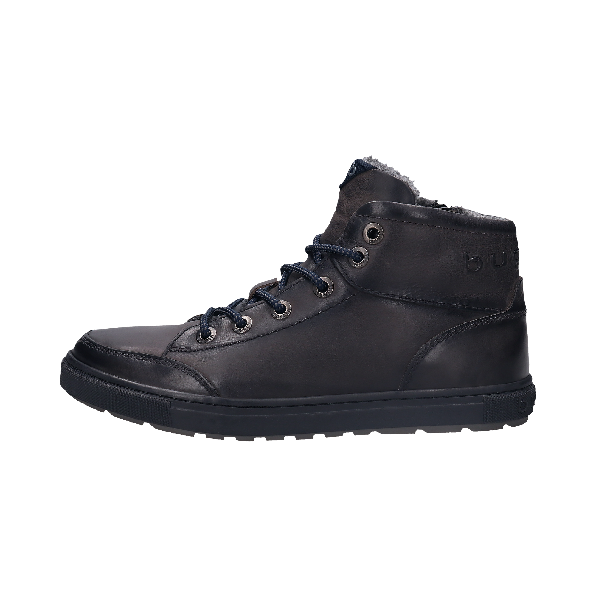 Sneakers Bugatti Boots Lack Bugatti Boots Dark Gray Leather