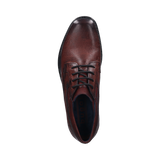 Lace-up dark red