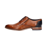 Leather Business Lace-up Cognac