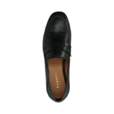 Leder Loafers schwarz