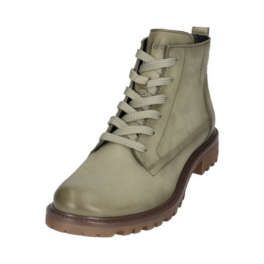 Reena Lace-Up Boots Light Green