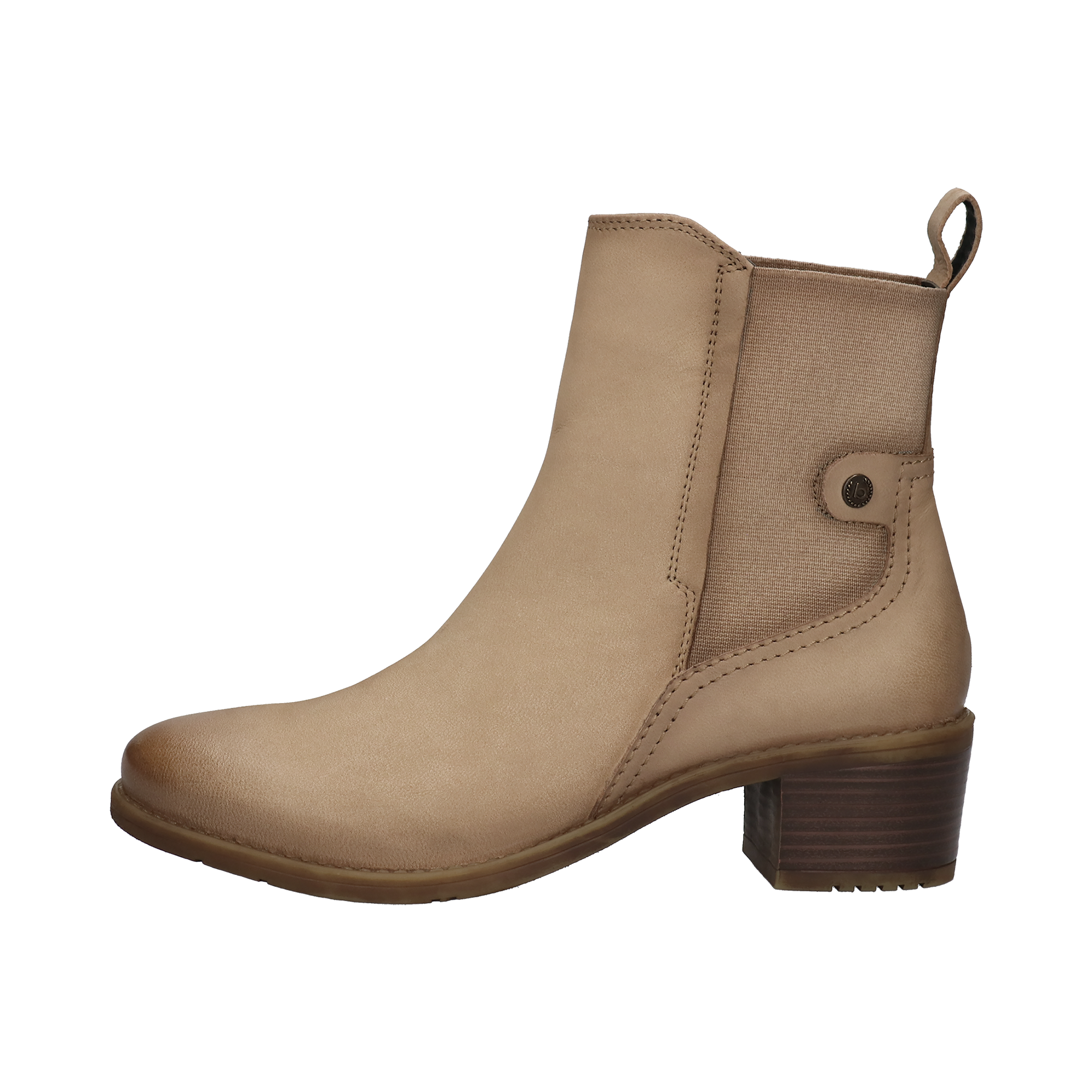 Ankle Boots Beige Blockabsatz Schuhe Bugatti Ankle Boots Sand