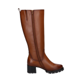 Long-shaft boots cognac