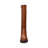 Long-shaft boots cognac