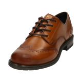 Lace-up Cognac