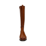 Long-shaft boots cognac