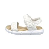 Jersey Sandale weiß