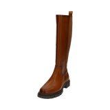 Long-shaft boots cognac