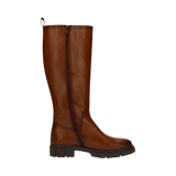 Long-shaft boots cognac