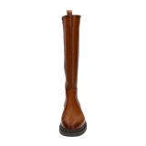 Long-shaft boots cognac