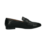 Leder Loafers schwarz