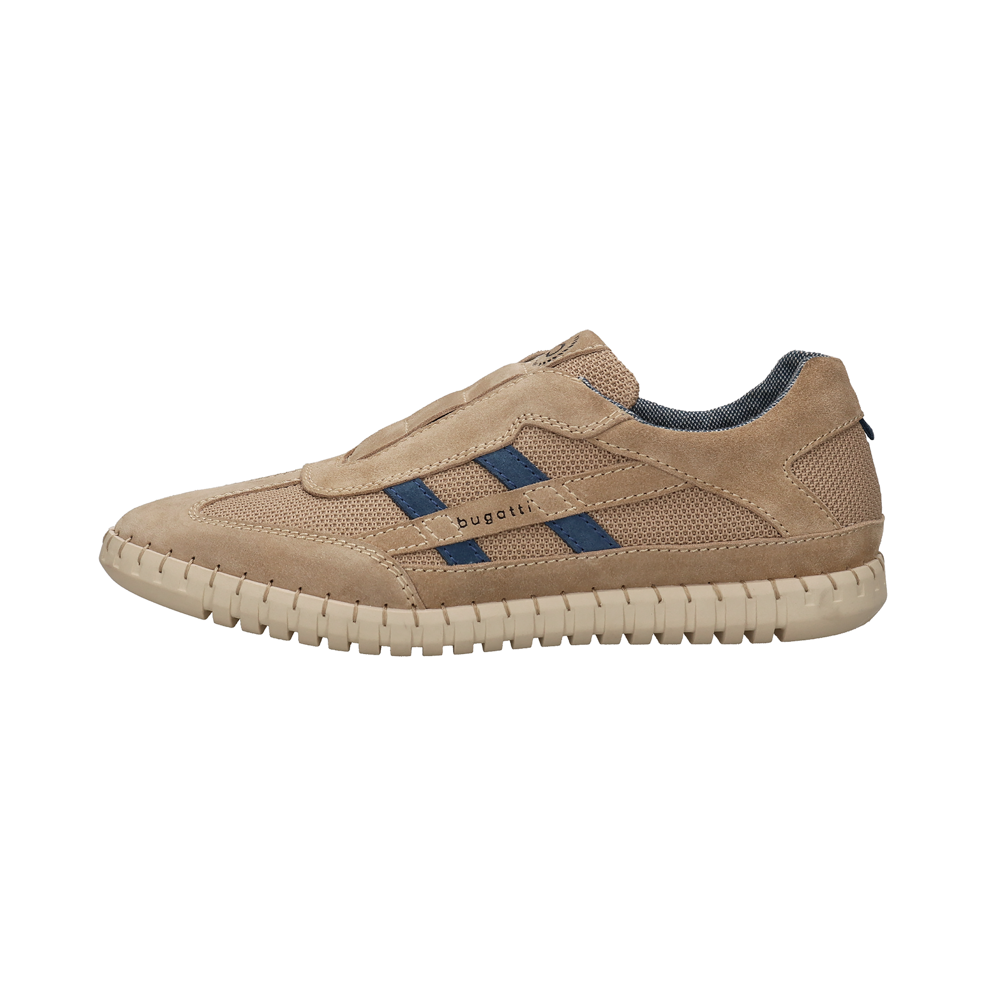 bugatti Slip on Schuhe beige | Flexibel & trendig | Perfekte  