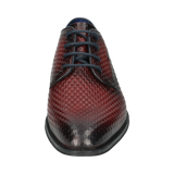 Leather Business lace-up dark red