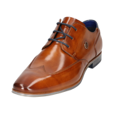 Leather Business Lace-up Cognac