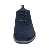 Leather lace-up dark blue