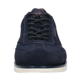 Leather lace-up dark blue