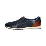 Leder Slip on dunkelblau